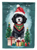 Portuguese Water Dog Christmas House Flag