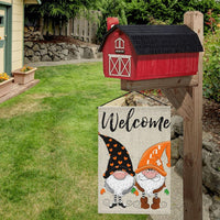 Fall Garden Flags 12X18 Double Sided Gnome Welcome Yard Flag Fall Garden Yard Decorations for outside inside Farmhouse Porch