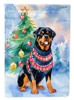 Rottweiler Christmas House Flag