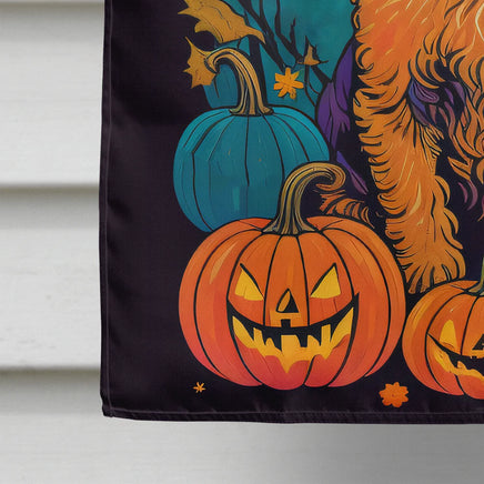 Lakeland Terrier Witchy Halloween House Flag