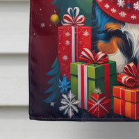 Bernese Mountain Dog Holiday Christmas House Flag