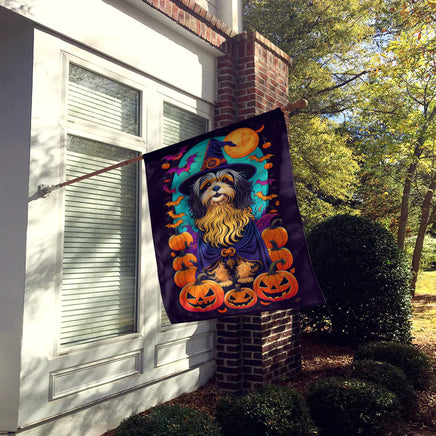 Havanese Witchy Halloween House Flag