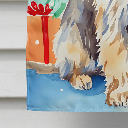 Otterhound Christmas House Flag