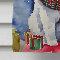 Bichon Frise Christmas House Flag