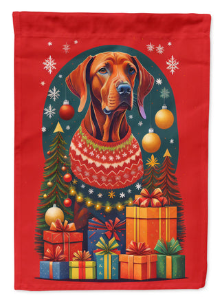 Vizsla Holiday Christmas House Flag