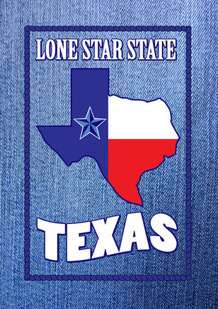 Toland Home Garden LONE STAR DENIM FLAG '1112090 Flags