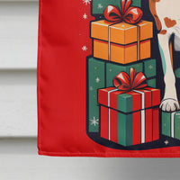 Beagle Holiday Christmas House Flag