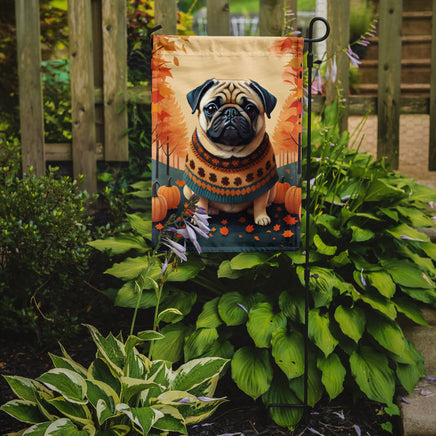 Fawn Pug Fall Garden Flag