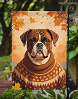 Boxer Fall Garden Flag