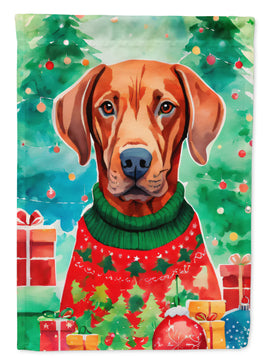 Vizsla Christmas House Flag