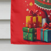 Papillon Holiday Christmas House Flag