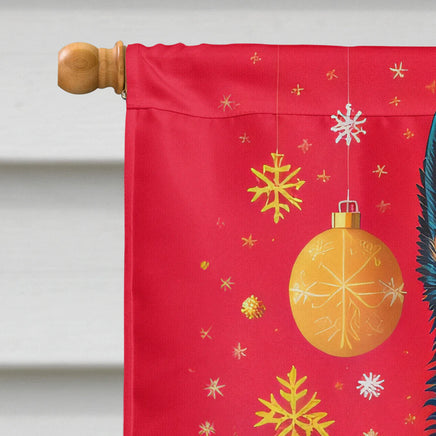 Schipperke Holiday Christmas House Flag