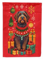 Wirehaired Pointing Griffon Holiday Christmas House Flag