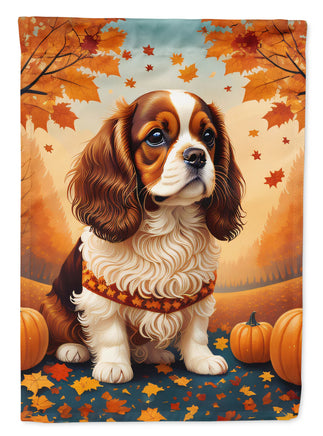 Cavalier Spaniel Fall Garden Flag