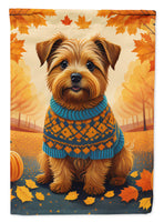 Norfolk Terrier Fall Garden Flag