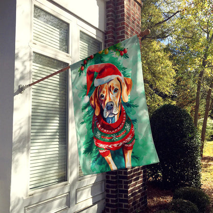 Vizsla Christmas House Flag