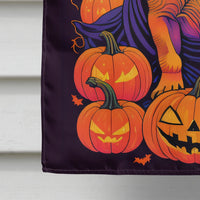 Shar Pei Witchy Halloween House Flag