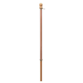 5 Ft. Blonde Wood Flagpole with Anti-Wrap Ring