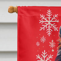 Sheltie Holiday Christmas House Flag