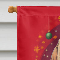 Lhasa Apso Holiday Christmas House Flag