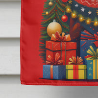 Vizsla Holiday Christmas House Flag