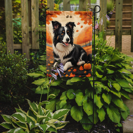 Border Collie Fall Garden Flag