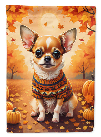 Chihuahua Fall Garden Flag