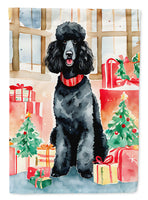 Poodle Christmas House Flag