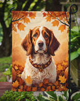 Brittany Spaniel Fall Garden Flag