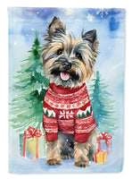 Cairn Terrier Christmas House Flag