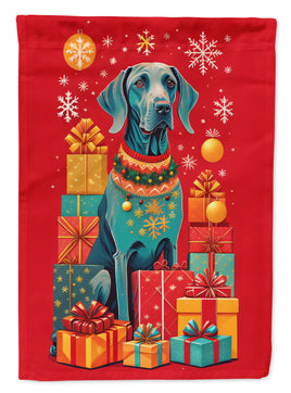 Weimaraner Holiday Christmas House Flag