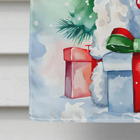 Poodle Christmas House Flag