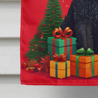 Black Russian Terrier Holiday Christmas House Flag