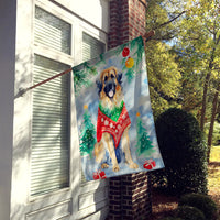 Leonberger Christmas House Flag