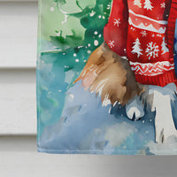 Sheltie Christmas House Flag