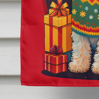 Sealyham Terrier Holiday Christmas House Flag