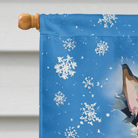 Schnauzer Christmas House Flag