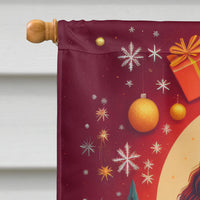 American Water Spaniel Holiday Christmas House Flag