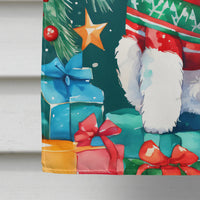 Bichon Frise Christmas House Flag