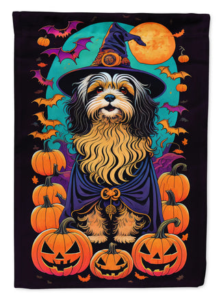 Havanese Witchy Halloween House Flag