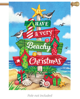 Beachy Christmas 4981 Decorative Flag