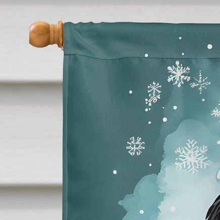 Portuguese Water Dog Christmas House Flag