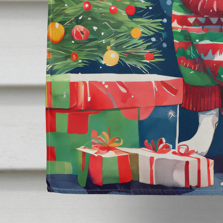 Boston Terrier Christmas House Flag