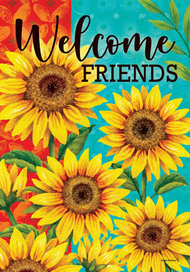 Custom Decor Sunflower Welcome 5219 Decorative Flag 5219FM Flags