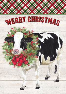 Custom Decor Christmas Cow 5262 Decorative Flag '5262 Flags