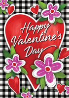 Gingham Valentine 5345 Decorative Flag