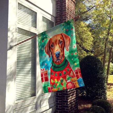 Vizsla Christmas House Flag