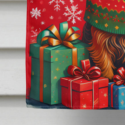 Norwich Terrier Holiday Christmas House Flag