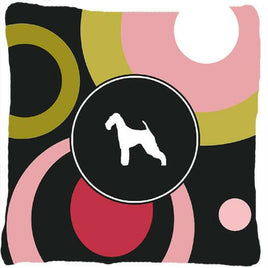 Airedale Decorative   Canvas Fabric Pillow