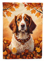 Brittany Spaniel Fall Garden Flag